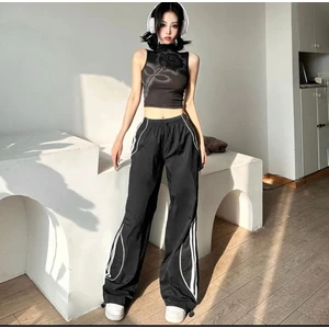 Deef Wear Y2K Harajuku Paraşüt Eşofman Altı/pantolon