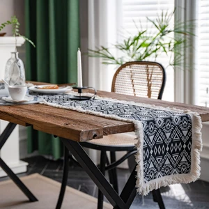 Masa Runner Jacquard Ayçiçeği Amerikan Partisi Dekorasyonu Amerikan Dekoratif Sundurma Kapağı (Yurt Dışından)