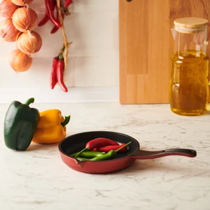 Venüs Mini Döküm Tava - Kırmızı - 14 Cm