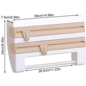 Duvar Montaj Kağıt Havlu Tutucu Sos Şişe Depolama Raf Mutfak Organizatör Koruyucu Film Dispenser Sos Rulo Kağıt Depolama | Depolama Tutucular ve Amp;raflar (Yurt Dışından)