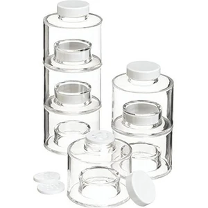 6 Adet Kule Tipi Baharat Tatlandırıcı Tank Şeffaf Istiflenebilir Baharat Şişe Baharat Saklama Kutusu Mutfak Malzemeleri Araçları | Baharat ve Amp;biber Çalkalayıcılar (Yurt Dışından)