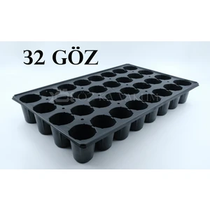 32 Göz Fidelik Yuvarlak Fide Viyolü Fide Kabı (10 Adet)