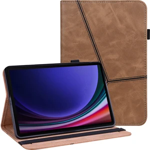 Samsung Galaxy Tab S9+ Pu Deri Tablet Kılıfı Kart Yuvalı Stand Kapağı (Yurt Dışından)