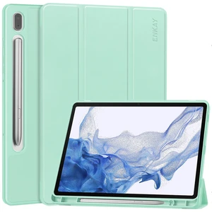 Samsung Galaxy Tab S9 Üç Katlı Stand Tablet Kılıf Pu Deri + Tpu Kapak (Yurt Dışından)