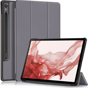 Samsung Galaxy Tab S9 SM-X710, SM-X716B, SM-X718U Deri Tablet Kılıfı Trifold Stand Akıllı Kapak (Yurt Dışından)