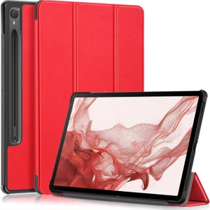 Samsung Galaxy Tab S9 SM-X710, SM-X716B, SM-X718U Deri Tablet Kılıfı Trifold Stand Akıllı Kapak (Yurt Dışından)
