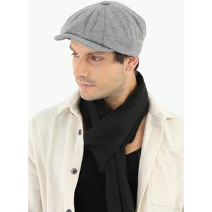 Elif İç Giyim Erkek Gri Kasket Peaky Blinders Kaşe Kumaş Şapka Kasket