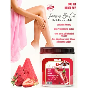 Karpuz Çilek Peeling Epilasyon Sonrası Vücut Batık Peeling & Çilek Bacak Peeling 800 gr
