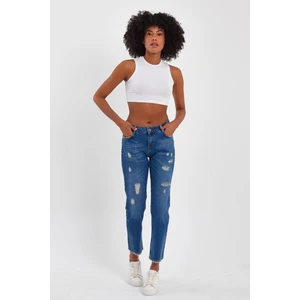 Alexander Gardi Özel Koleksiyon Yırtık Detaylı Denim Pantolon (AG-1051G)