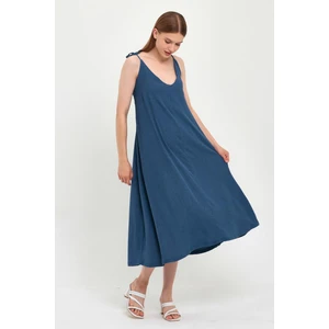 Alexander Gardi Bağlama Detaylı Askılı Mıdı Elbise (B23-00133)