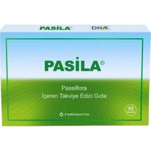 Pasila Passiflora İçeren Takviye Edici Gıda 30 Kapsül
