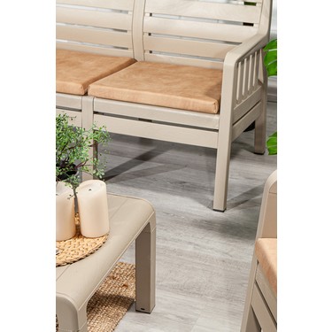 Mobetto ModaLife Lara 3+1+1+S Bahçe Takımı Cappucino Renkli Fiyatı