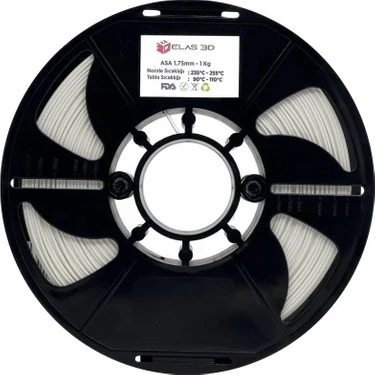 Elas Asa Beyaz Filament 1.75MM 1kg