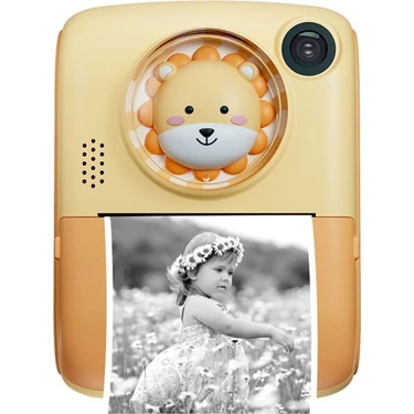 Pazariz Anlık Termal Yazıcılı Dijital Çocuk Kamerası 2.0 Inç Hd 1080P Instant Photo Printer Camera