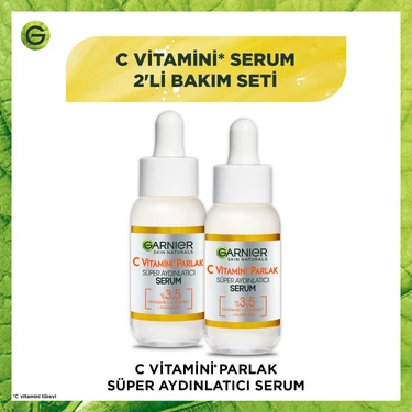 Garnier C Vitamini Parlak Süper Aydınlatıcı Serum 30 ml 2'li