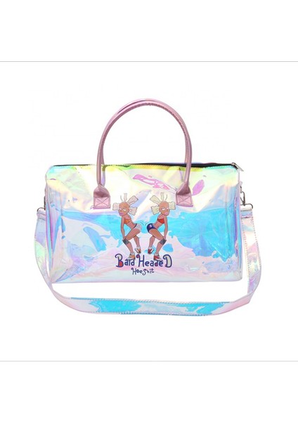 Resimli Hologram Geceyi Harcama Çapa Gece Çantası 2022 Yeni Şeffaf Pvc Şeffaf Bolsos Ana Kesesi Femme Lazer Mochila Kadın Tote Çanta Kel Kafa (Yurt Dışından) indirimleri