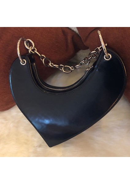 Zebra 23X26CM Beyaz Kalp Şekli Mini Çanta Kadın Harajuku Kawaii Zebra Desen Paketi Emo Y2K Peri Grunge Alternatif Kore Moda Küçük Çanta (Yurt Dışından)
