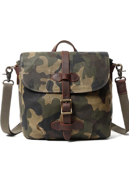 Ordu Yeşil Moda Açık Havada Erkekler Seyahat Çantaları Kamuflaj Çantası Adam Omuz Askılı Çanta Küçük Çanta Erkekler Için Crossbody Çanta (Yurt Dışından)