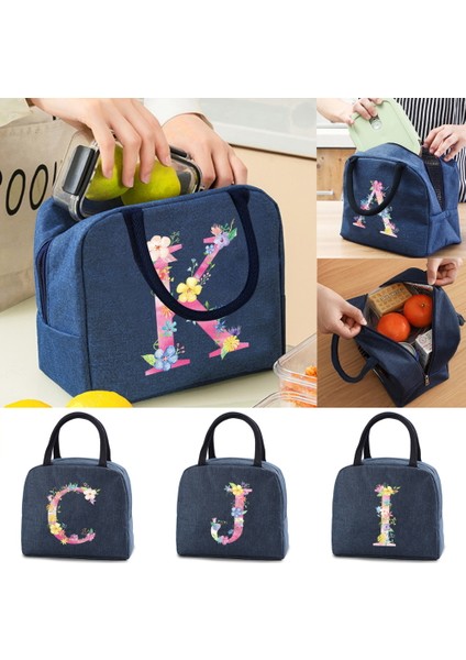 4pink W 2022 Yalıtımlı Soğutucu Çanta Öğle Yemeği Çantası Çocuk Maması Termal Yemek Kabı Kadın Piknik Tuval Paket Organizatör Pembe Mektup Baskı Çanta (Yurt Dışından) fiyatları