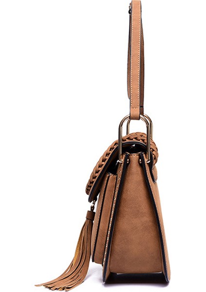 Açık Kahverengi 2022 Çanta Kadınlar Için Messenger Örgü Örgü Vintage Tasarımcı Omuz Crossbody Çanta Mini Küçük Şık Çanta Bayanlar Bolsos Mujer (Yurt Dışından)