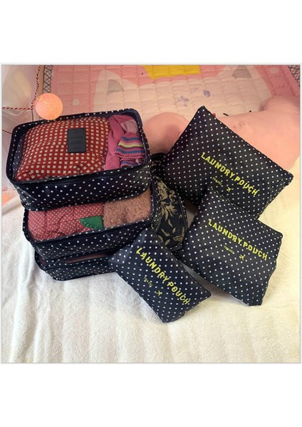 Winered Seyahat Ambalaj Küpleri 6 Adet/takım Moda Su Geçirmez Büyük Kapasiteli Giyim Sıralama Organize Çanta Depolama Paketi Erkekler Haftasonu Çantası (Yurt Dışından)