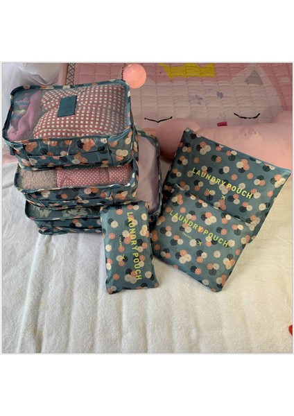 Winered Seyahat Ambalaj Küpleri 6 Adet/takım Moda Su Geçirmez Büyük Kapasiteli Giyim Sıralama Organize Çanta Depolama Paketi Erkekler Haftasonu Çantası (Yurt Dışından)