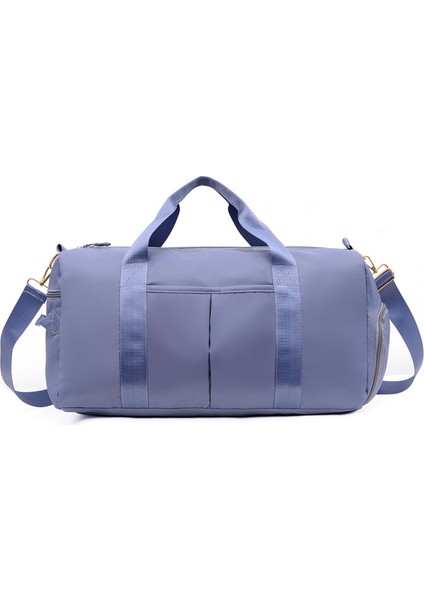 Lavanta Omuz Eğitim Çantası Spor Çantası Erkek Seyahat Çantası Kadın Tote Messenger Seyahat Spor Çantası Kuru ve Islak Ayırma Spor Çantası (Yurt Dışından)