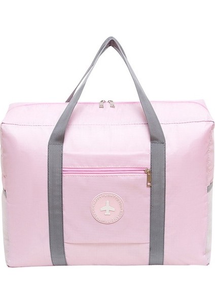A-Pembe Yeni Büyük Kapasiteli Moda Su Geçirmez Katlanabilir Seyahat Çantaları Kadın Çantası Için Kalın Oxford Bez Çanta Seyahat Bagaj Üzerinde Taşımak (Yurt Dışından)