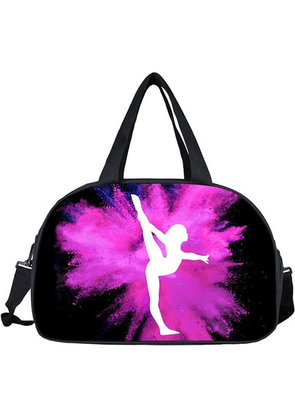 DSTWUDAO018X Suluboya Jimnastik Sanat Tote Çanta Bayanlar Dans Spor Saklama Torbaları Seyahat Çok Fonksiyonlu Taşınabilir Messenger Çanta Omuz Çantası (Yurt Dışından)