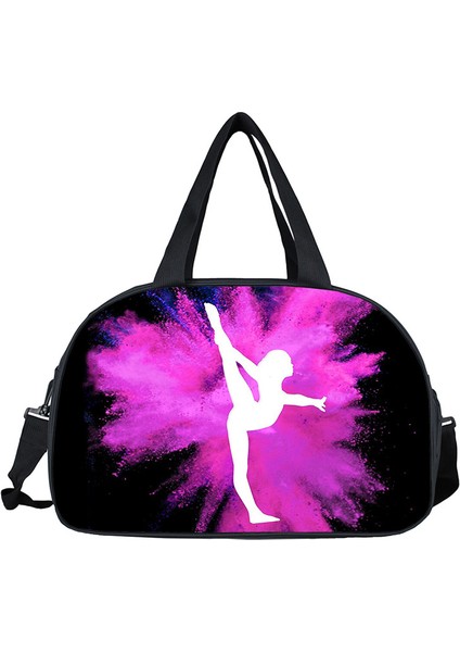 DSTWUDAO018X Suluboya Jimnastik Sanat Tote Çanta Bayanlar Dans Spor Saklama Torbaları Seyahat Çok Fonksiyonlu Taşınabilir Messenger Çanta Omuz Çantası (Yurt Dışından)