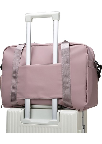 Pembe Aottla Kadın Seyahat Çantası Moda Spor Spor Çantası Çok Fonksiyonlu Çanta Rahat Büyük Kapasiteli Omuz Çantası Bayanlar Crossbody Paketi (Yurt Dışından) modelleri