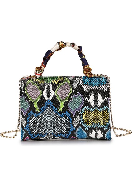 Turuncu 2021 Kadınlar Için Serpantin Çanta Lüks Tasarımcı Omuz Çantaları Kadın Panellne Marka Ipek Eşarp Crossbody Flaps Yüksek Kalite (Yurt Dışından)