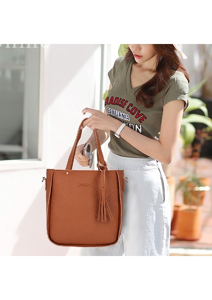 Dgy1 4 Adet Kadınlar Lady Moda Çanta Omuz Çantaları Bez Çanta Messenger Satchel Seti Çanta Crossbody Kart Kutusu Tutucu Cüzdan Kızlar Için (Yurt Dışından) indirimleri