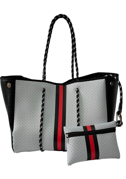 Numara 7 2021 Lüks Su Geçirmez Kadın Çantası Neopren Plaj Tote Çanta Omuz Bezi Cüzdanlı Seyahat Çantası Neopren Büyük Çanta 103 (Yurt Dışından)