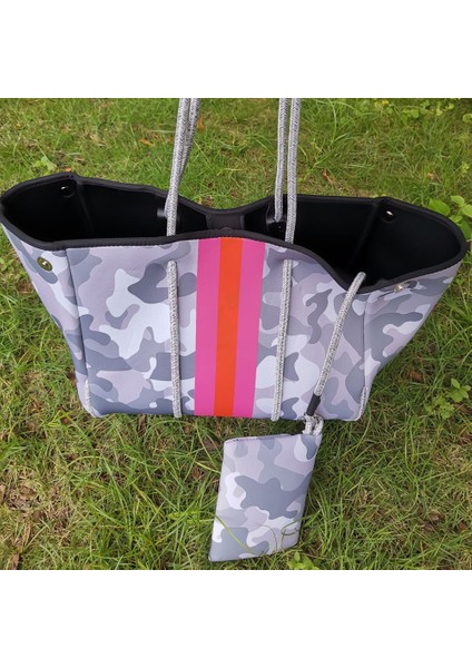Numara 7 2021 Lüks Su Geçirmez Kadın Çantası Neopren Plaj Tote Çanta Omuz Bezi Cüzdanlı Seyahat Çantası Neopren Büyük Çanta 103 (Yurt Dışından)