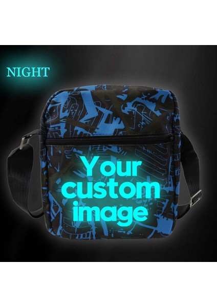 Bk-Aydınlık Logo Aydınlık Dıy Askılı Çanta Logo Adınızı Özelleştirin Görüntü Kadın Askılı Çanta Bayanlar Crossbosy Çanta Erkek Kız Dropshipping Çanta (Yurt Dışından) indirimleri