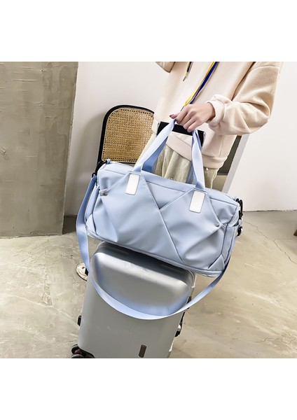Mor Genç Kızlar Için Seyahat Çantası Kadın El Bagajı Seyahat Silindir Çanta Haftasonu Çantaları Kadın Çok Fonksiyonlu Spor Çantaları Malas De Viagem (Yurt Dışından) indirimleri