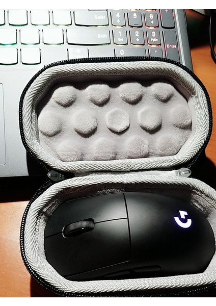 Gri Moda Sert Koruyucu Kutu Kapak Logitech G Pro x Superlıght Kablosuz Fare Gpw Saklama Çantası (Yurt Dışından)