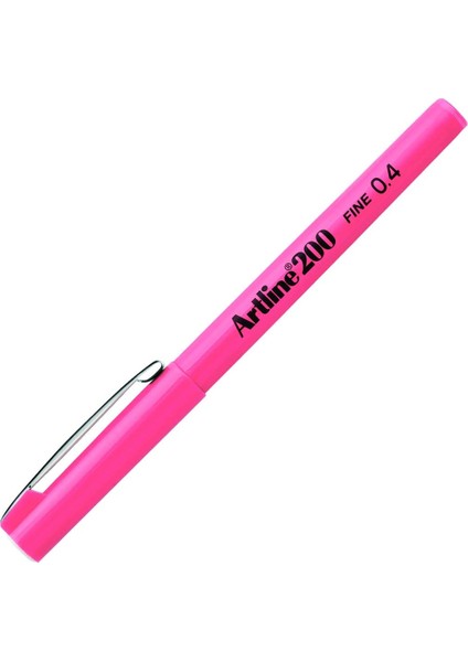 Fine Keçe Uçlu Yazı Kalemi 0.4mm Pembe