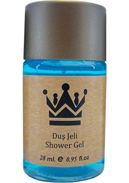100 Adet Standart Otel Duş Jeli Geniş Kapak Kraft 30 ml Silindir Şişe Tek Kullanımlık Kullan At