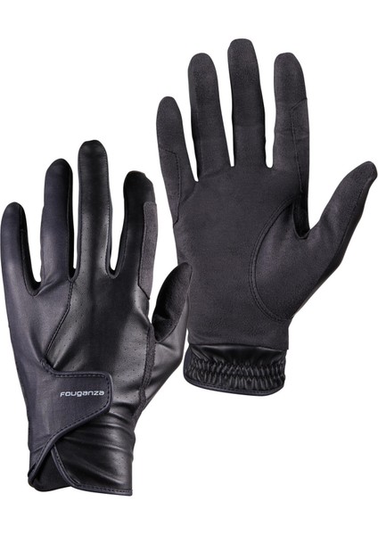 Fouganza Binicilik Eldiveni - Erkek - Siyah - 500 modelleri