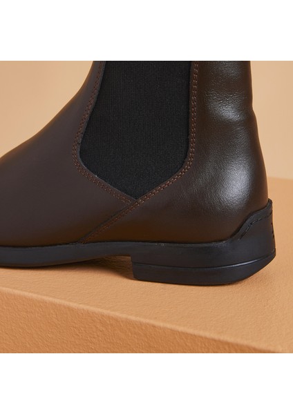 Fouganza Yetişkin Binicilik Botu - Kahverengi - Deri - 500 fırsatları