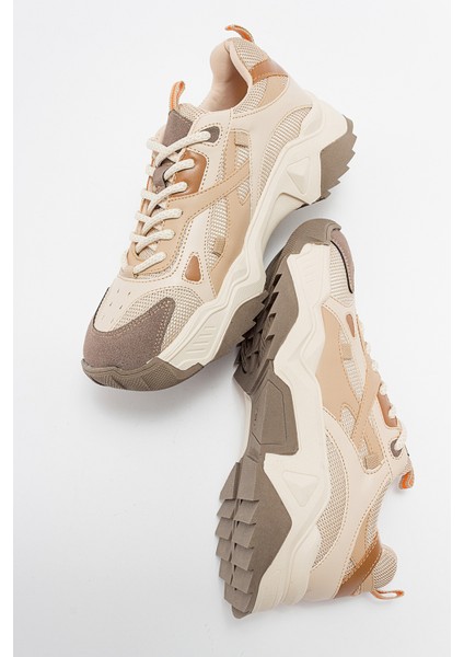 Lecce Bej-Kahve Kadın Spor Ayakkabı modelleri