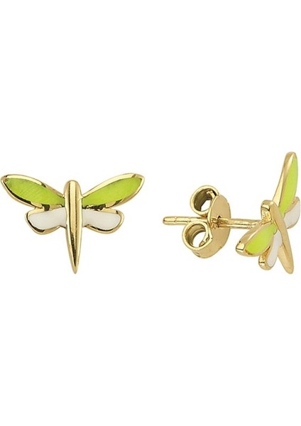 14 Ayar Altın Yusufçuk Küpe