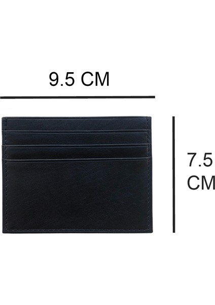 Deri El Yapımı Unisex Siyah Kartlık Cüzdan modelleri