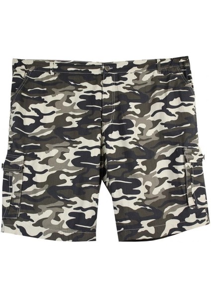 Erkek Büyük Beden Kısa Kamuflaj Şort 10XL 11XL