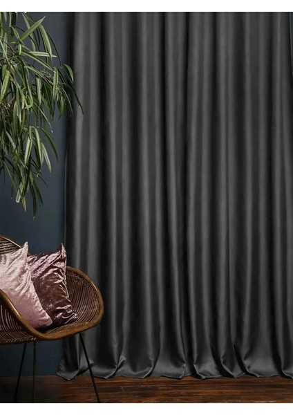 Blackout Karartma Güneşlik Koyu Gri Antrasit Pilesiz fiyatları