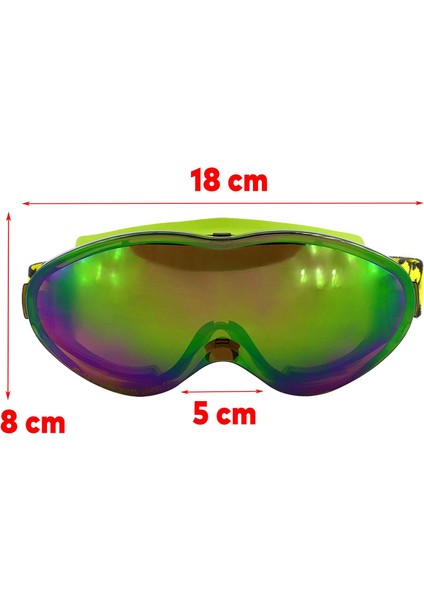 Kayak Gözlüğü Değiştirebilir Camlı Güneş Kar Gözlük Gökkuşağı Snowboard Glasses Gözlük