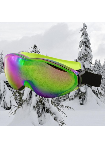 Kayak Gözlüğü Değiştirebilir Camlı Güneş Kar Gözlük Gökkuşağı Snowboard Glasses Gözlük