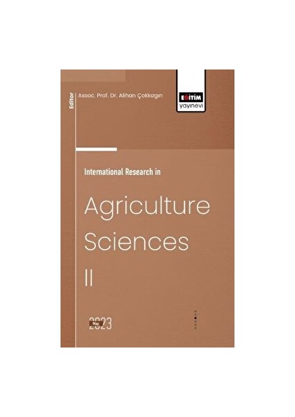 İnternational Research in Agriculture Sciences 2 - Muhammet Hayati Kayhan